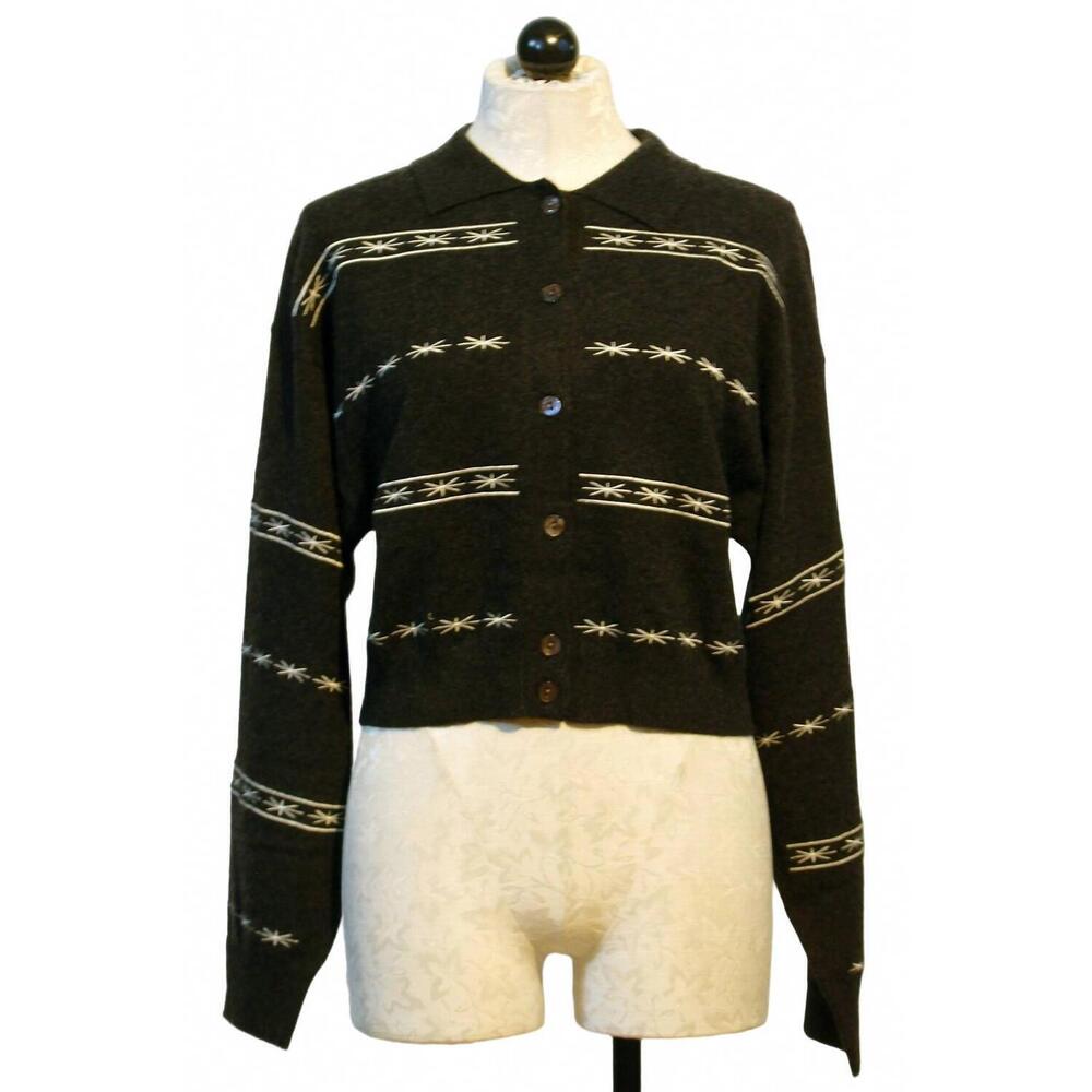NEW COLORUSH women's alba embroidered bomber in charcoal